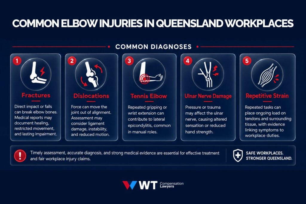 common elbow injuries in queensland workplaces