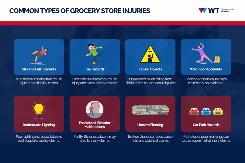 common types of grocery store injuries