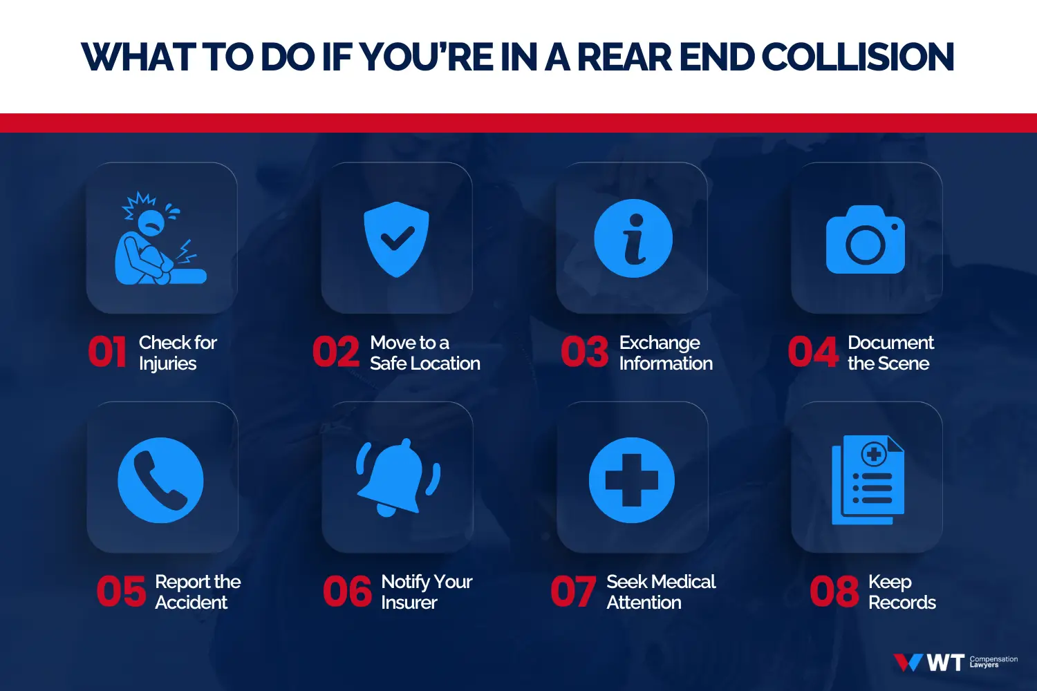 what to do if you’re in a rear end collision