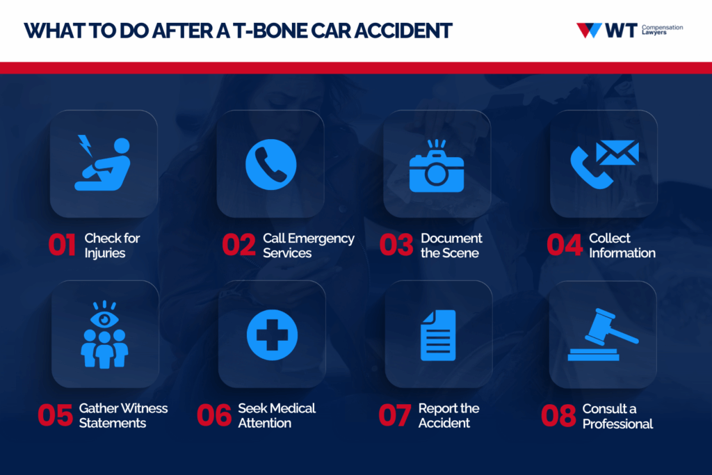 what to do after a t bone car accident