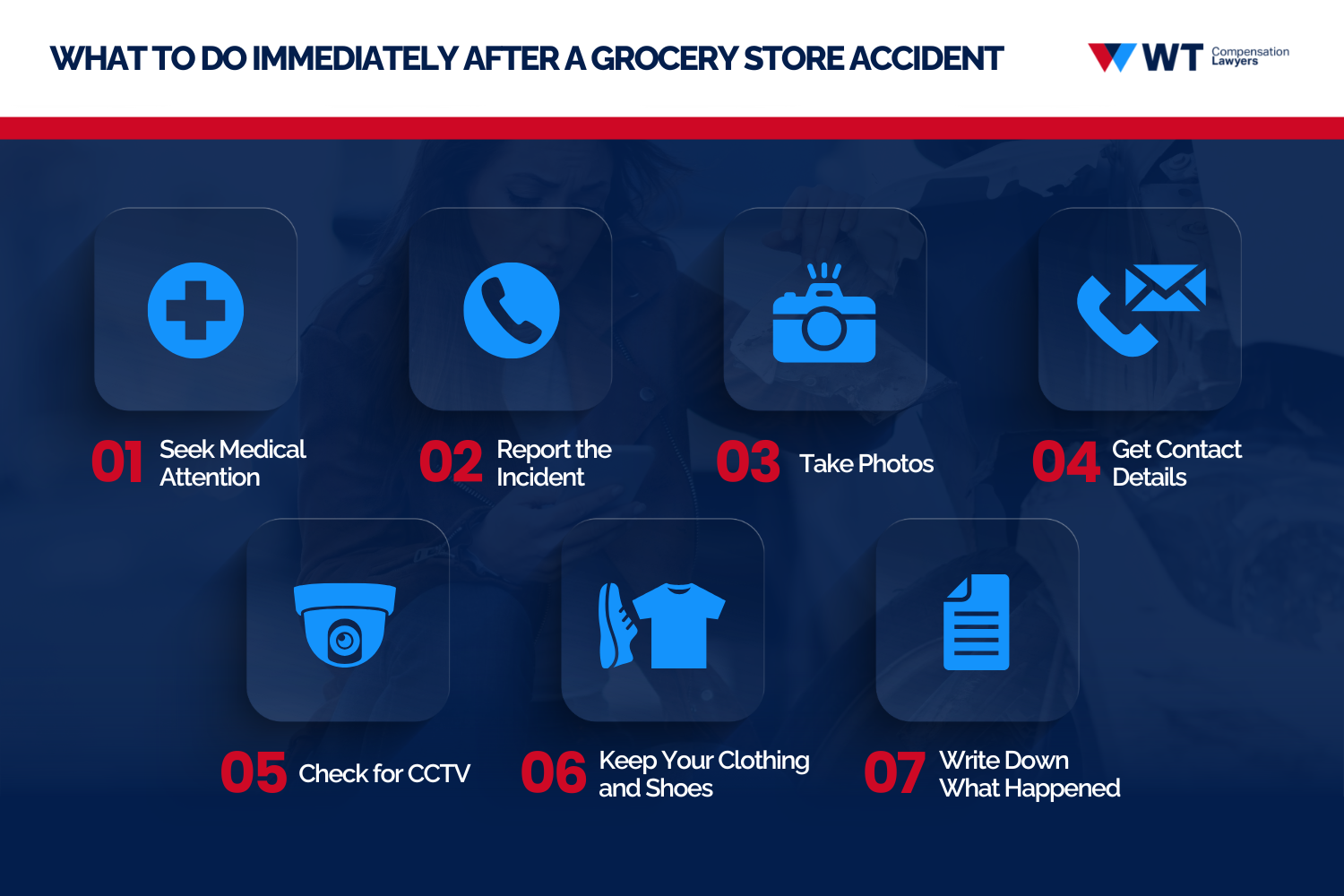 what to do immediately after a grocery store accident grocery store injury