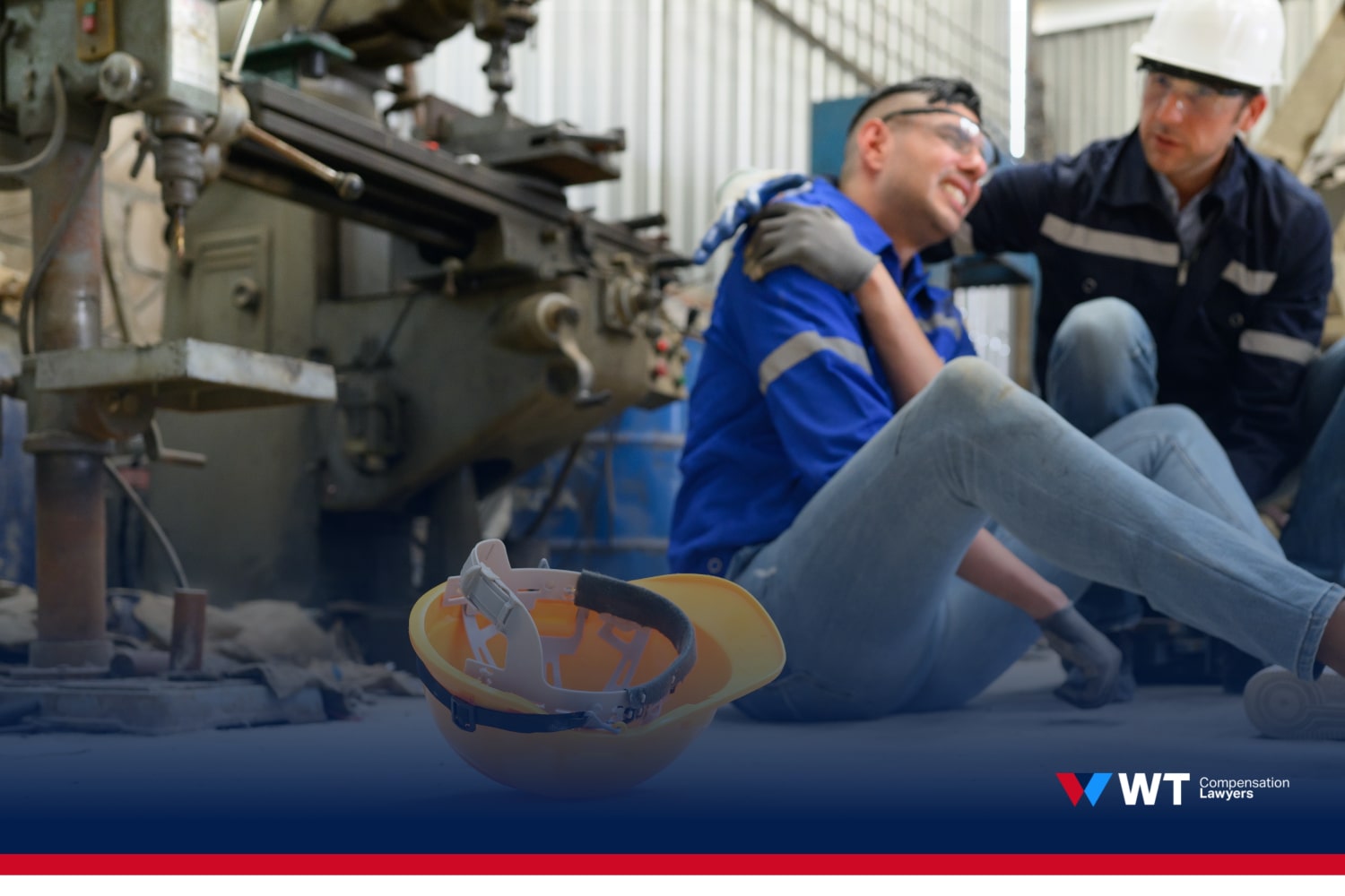 man with back injury back injury at work compensation